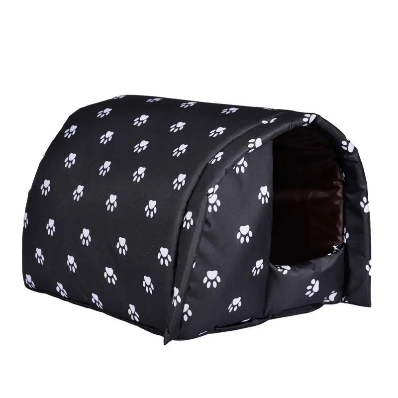 

Winter Cat House For Outside Waterproof Outdoor Cat Beds For Feral Cats Cold-Proof Warm Cat House For Outdoor Cats In Winter Cat