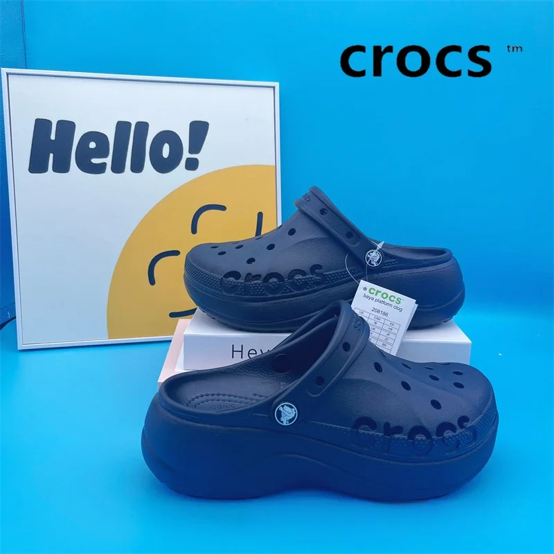 Crocs обувь Cave толстые нижние сандалии женская мужская 2024 летние новые уличные