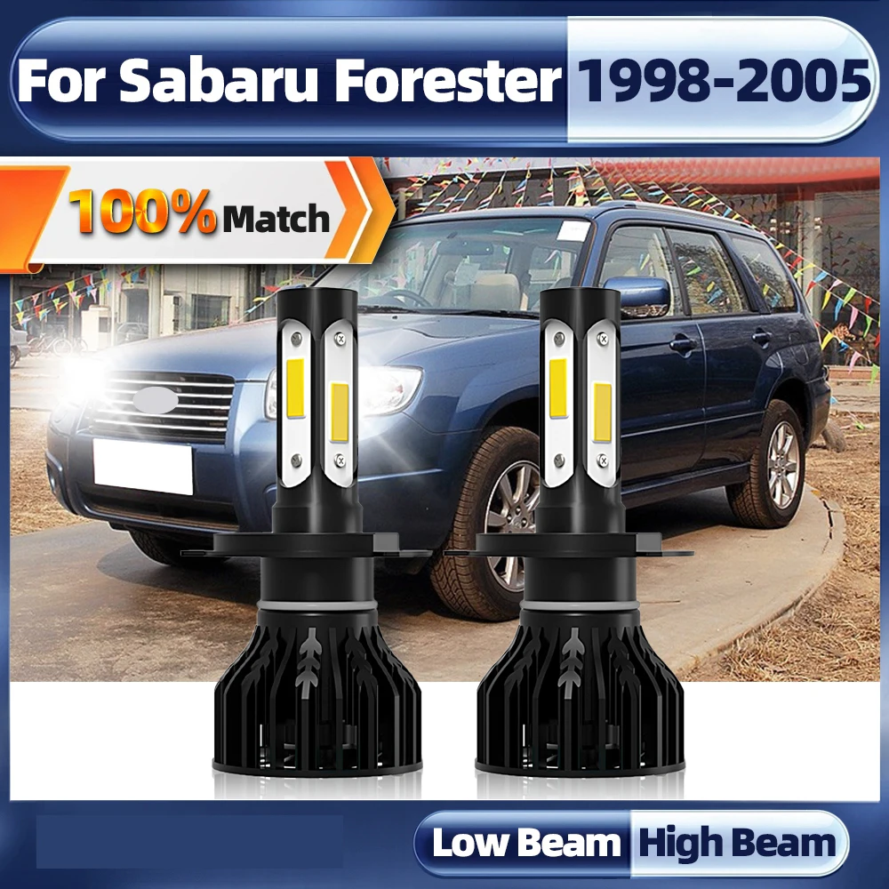 

H4 Canbus Led Headlight 6000K Led Car Light Auto Lamp 20000LM 120W For Sabaru Forester 1998 1999 2000 2001 2002 2003 2004 2005