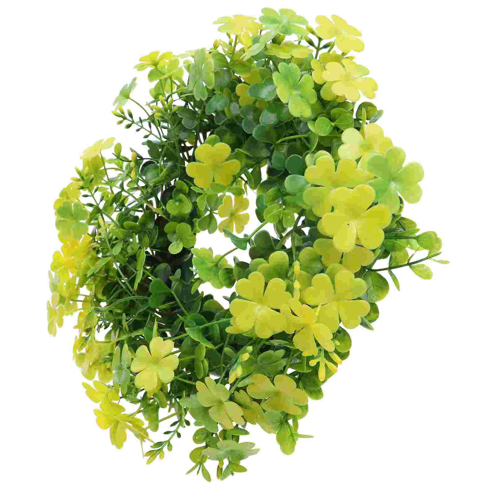 

Wreath Stday Artificial Patrick Eucalyptushanging Weddingleaf Four Garland Leaves Flower Christmas Green Decor Simulated Sign