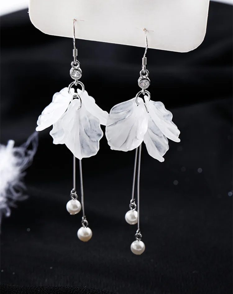 Новые вечные женские длинные серьги-кисточки с серебряным покрытием