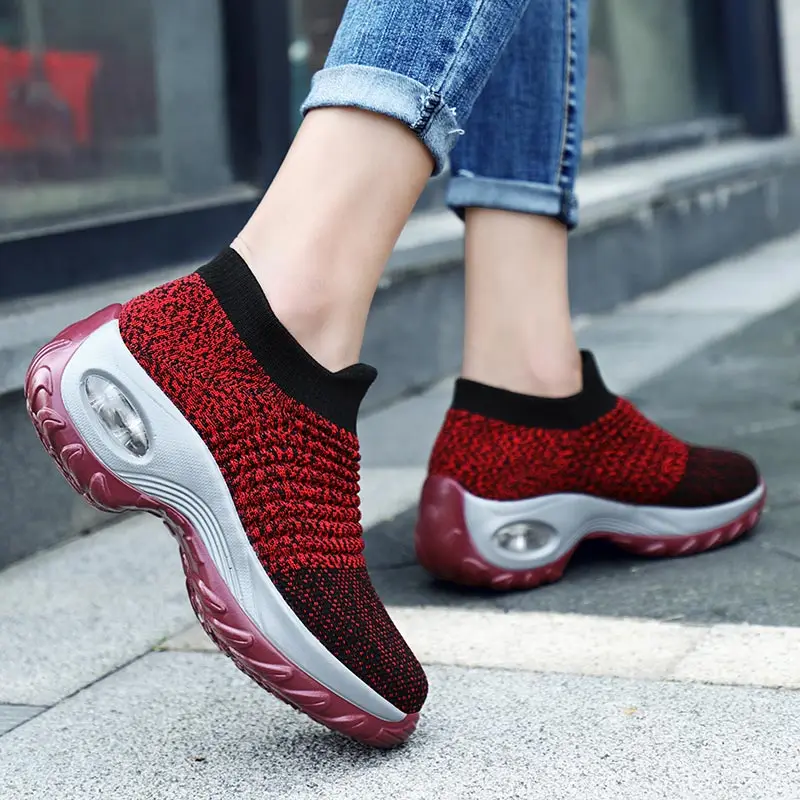 

high sole high platform Black sneakers woman women's running sports shoes 2022 sport shoes for women wholesale Espadrille