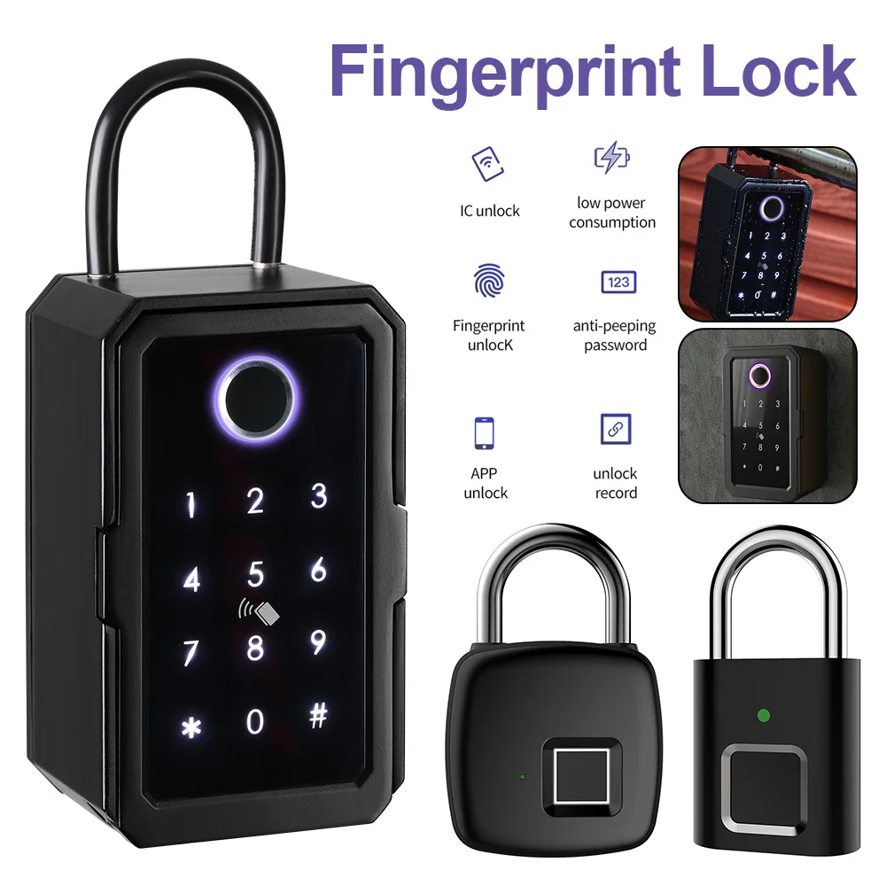 

TUYA/TTLOCK APP Fingerprint Lock assword Remotely Unlock Digital Lock Keyless Entry USB Rechargeable Bluetooth-compatible