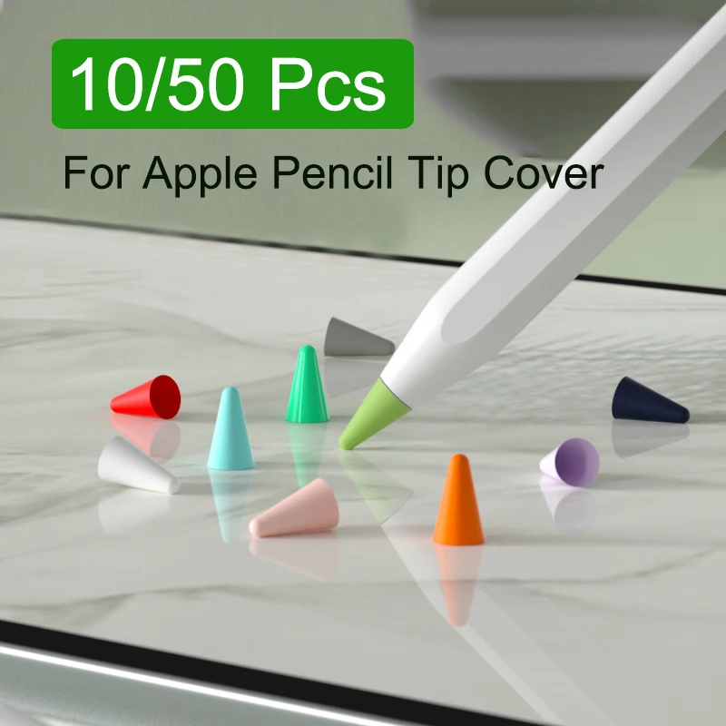2nd 1st Generation 50 Pcs Pencil Tip Covers Mute Silicone Ni