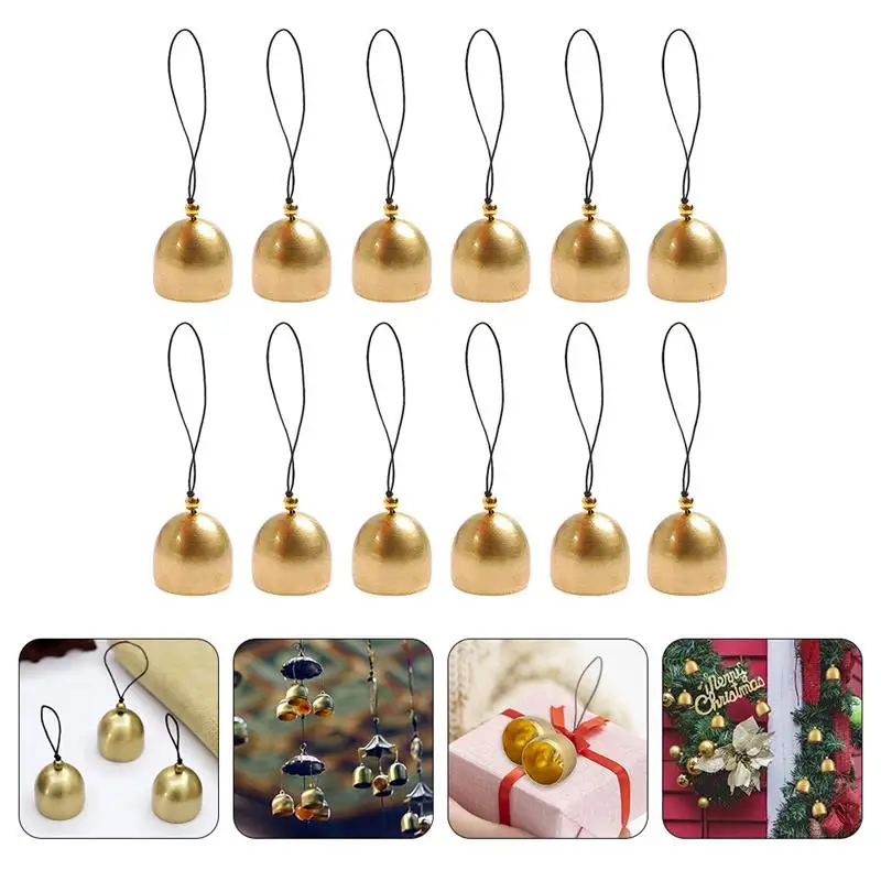 

Bell Bells Jingle Christmas Metal Mini Cowbell Small Tree Decorative Hanging Craft Ornament Vintage Cow Decoration Sleigh