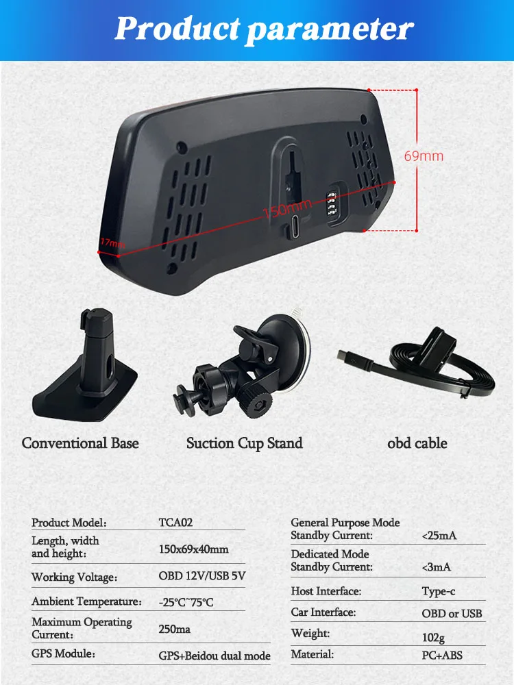 Автомобильная электроника OBD2 GPS-HUD Датчик Спидометр Турбо обороты Сигнализация