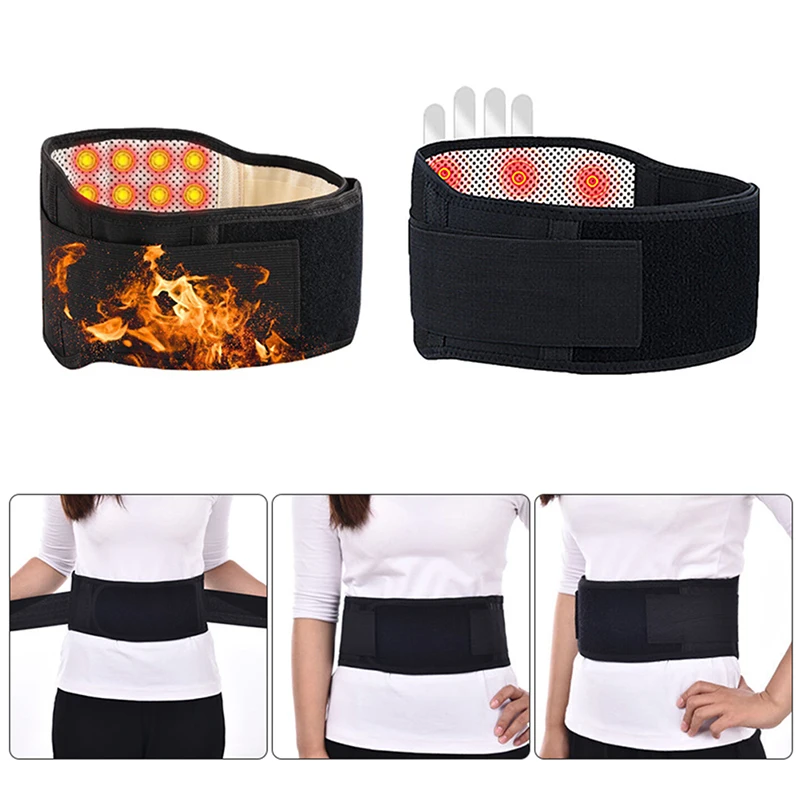

Tourmaline Self-heating Magnetic Therapy Waist Belt Lumbar Bandage Back Waist Pain Relief Support Brace Belt For Men Women