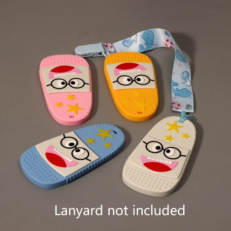 

Детский Прорезыватель для зубов, Мультяшные тапочки, силиконовая игрушка для прорезывания зубов своими руками