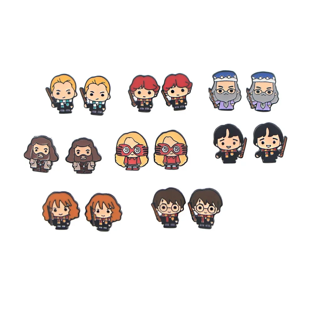 Новинка 2024 индивидуальные маленькие Ювелирные серьги из сплава для девушек