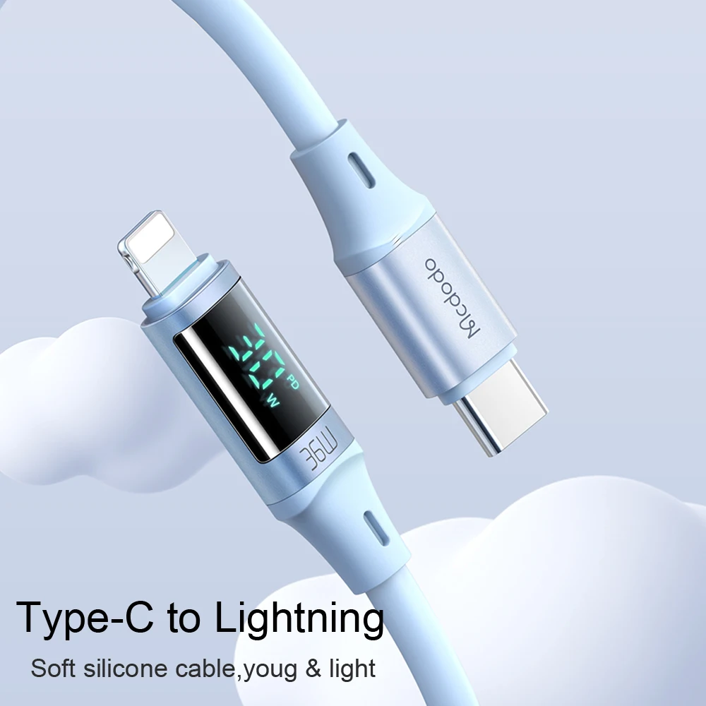 Кабель зарядный Mcdodo с разъемом Type-C на lightning 36 Вт |