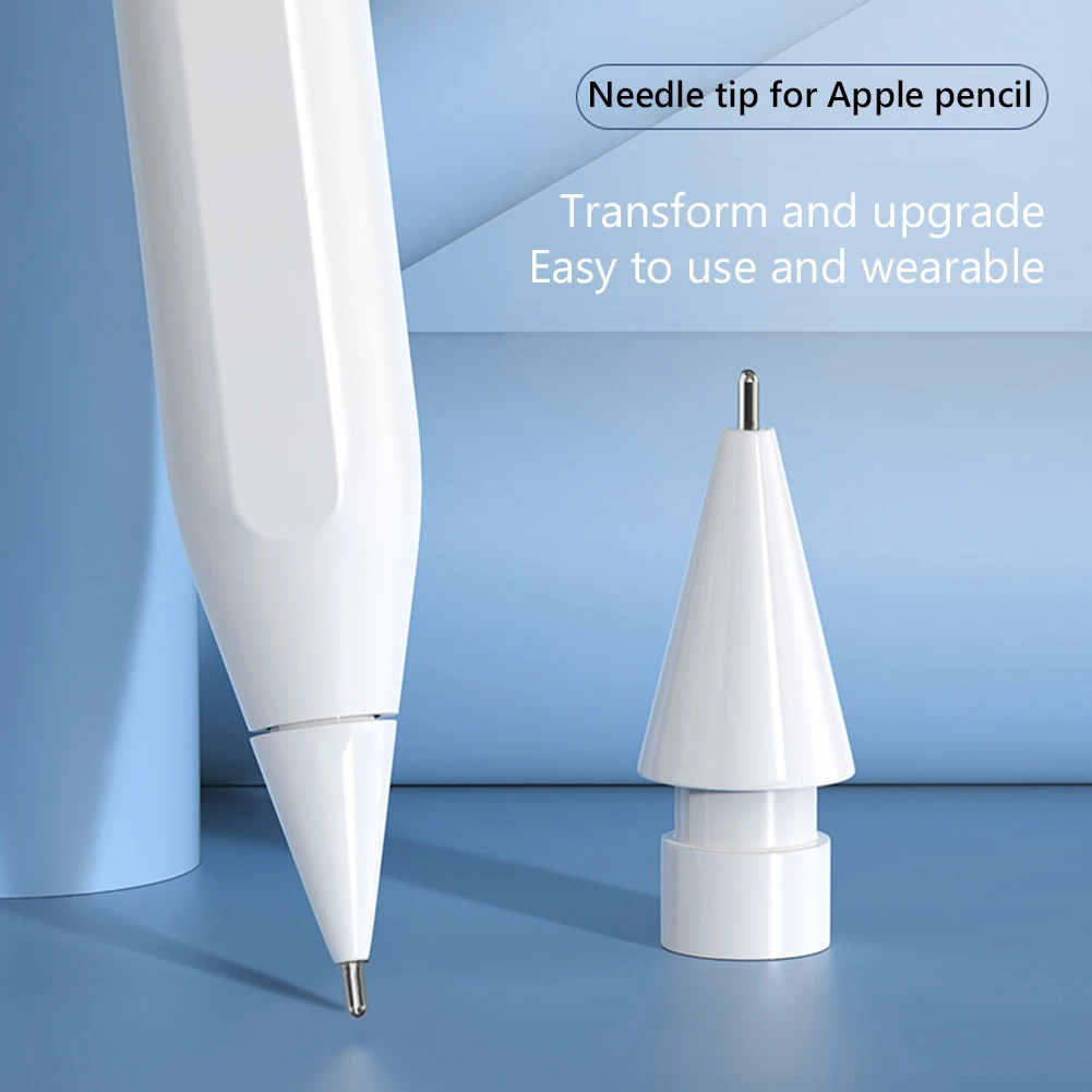 Pencil Nib Tips Replacement For Apple Pencil 1st 2nd Generation iPad Stylus Transparent 4.0 Nib Double Layer