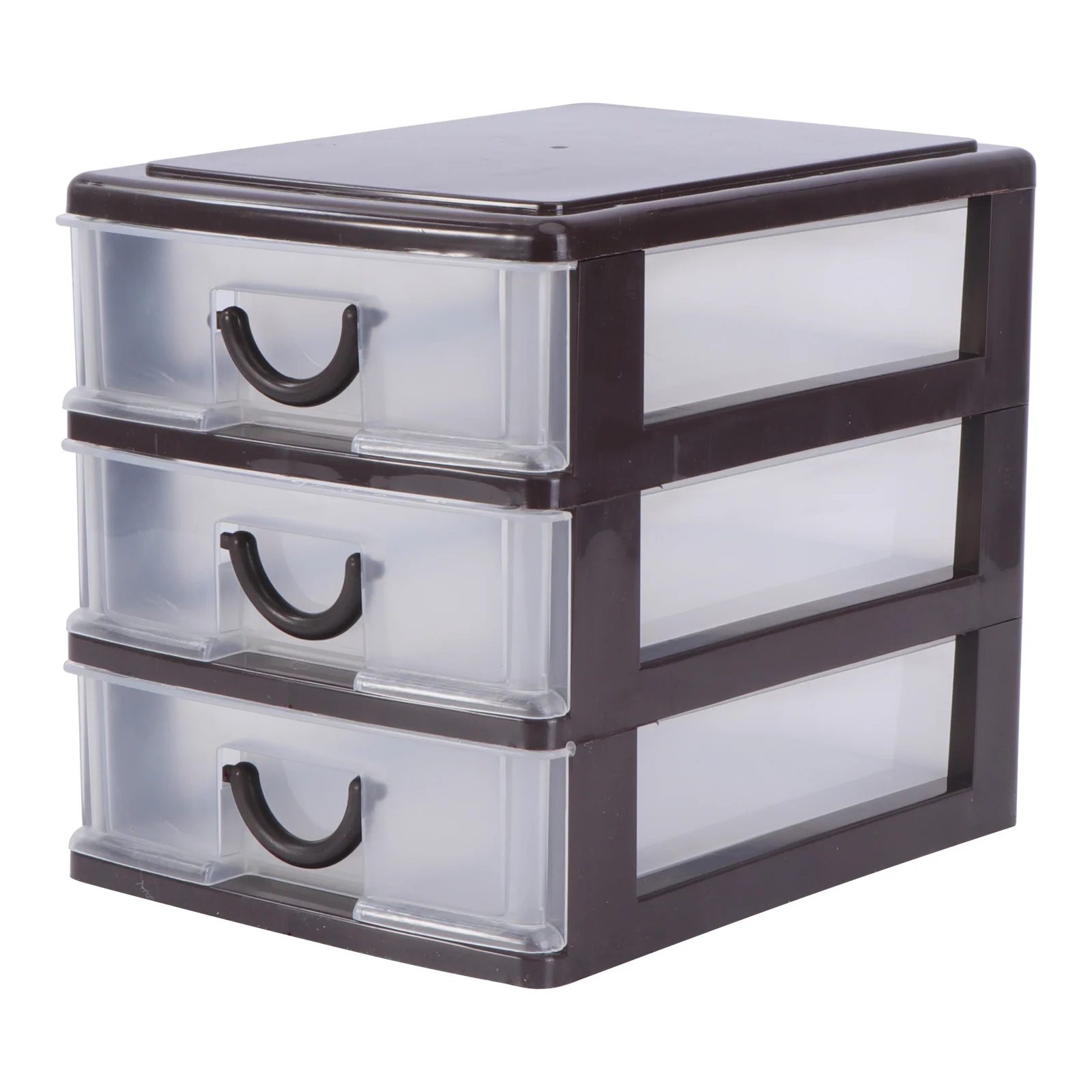 Plastic Storage Drawers Transparent Stationery Container Organizing Holder