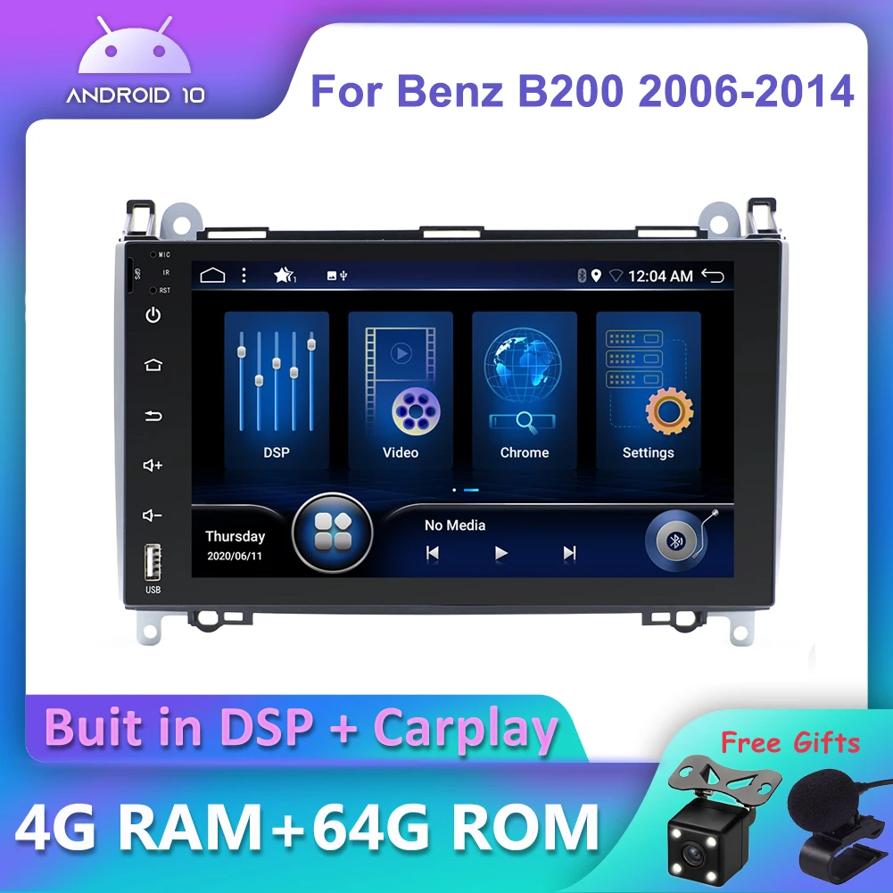 

Bosion Android 10 DSP CarPlay Car DVD Radio Multimedia Player For Mercedes Benz B200 Sprinter W906 W639 W169 W245 2 din DVD GPS