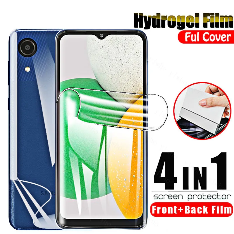 

Гидрогелевая пленка для Samsung Galaxy A03 Core, Защита экрана для Samung A 03 core 6,5 ''A03s A12 A13, задняя пленка, защитные пленки