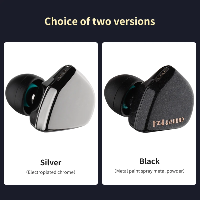 HZSOUND Heart Mirror Pro 10mm CNT Diaphragm In-ear Monitor 2Pin Connector Earphone HiFi Headphone Music Headset Wired Earbuds - купить по