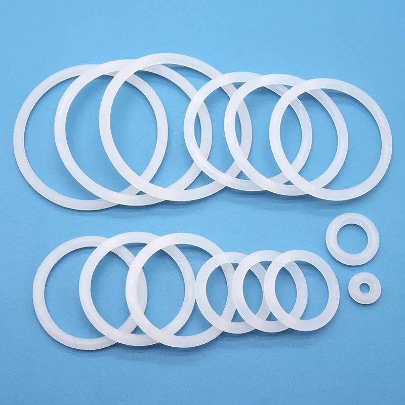50 шт. белое уплотнительное кольцо VMQ толщина CS 1/2/3/4 мм белая водонепроницаемая