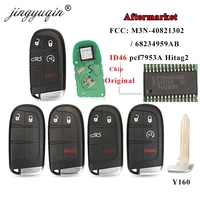jingyuqin 433mhz id46 m3n 40821302 smart remote car key fob for chrysler 300c dodge charger journey challenge dart durango