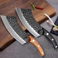 kitchen knives high carbon stainless steel hunting butcher knife forkitchen forged chef knife for cook