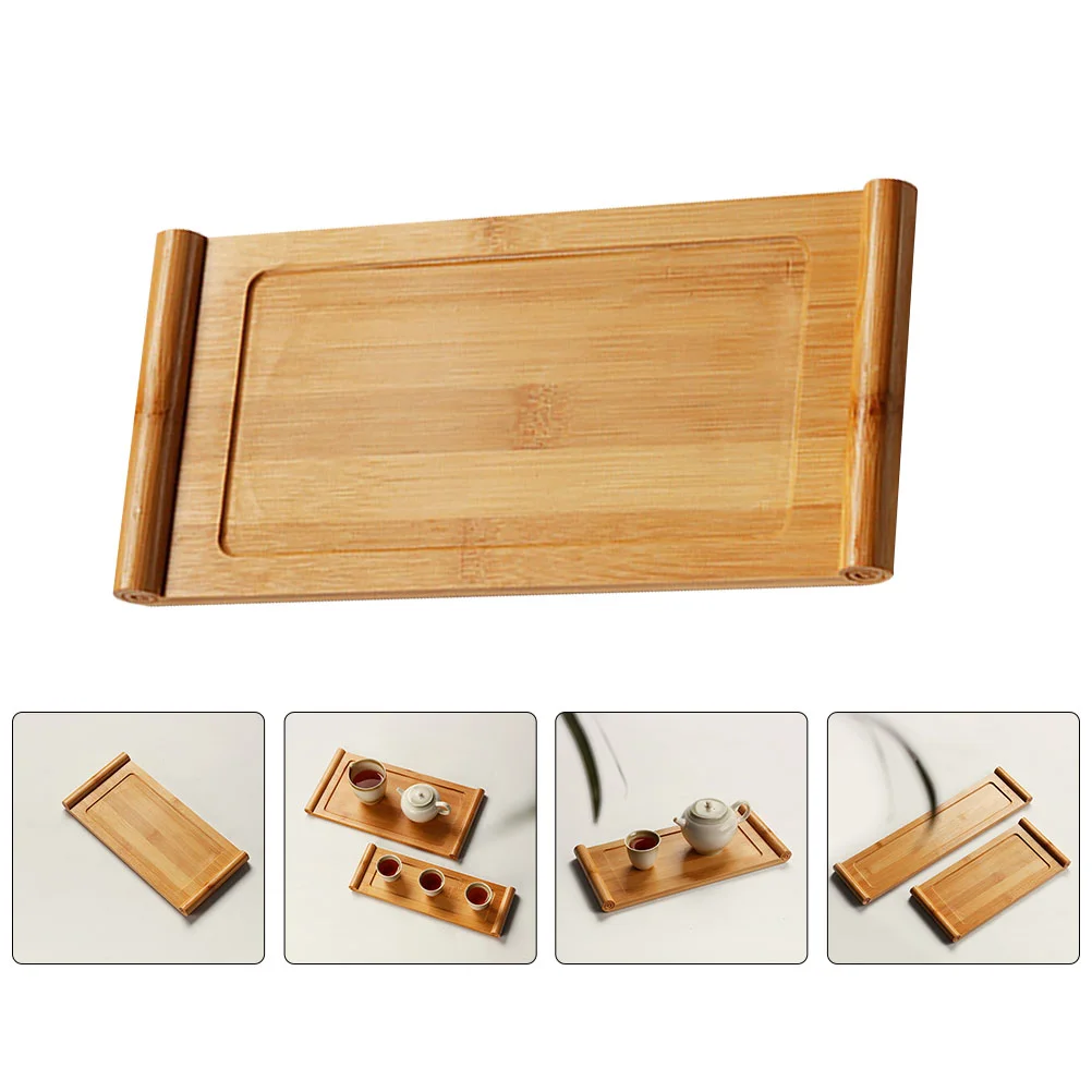 

Tea Tray Gongfutable Accessories Chinese Plate Board Classic Wooden Service Dessert Dinnerserving Party Multi Japanese Supplies