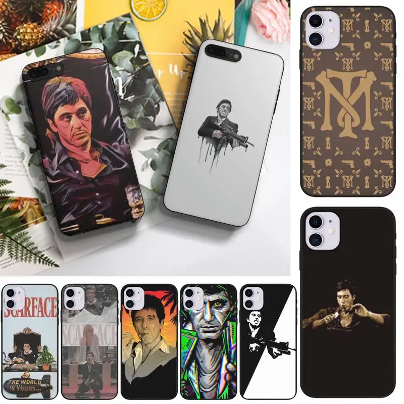 

Scarface Tony Montana Phone Case Fundas Shell Cover For Iphone 6 6s 7 8 Plus Xr X Xs 11 12 13 Mini Pro Max