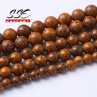 round natural elephant skin jaspers stone beads loose spacer beads for jewelry making diy bracelet accessories 4681012mm 15