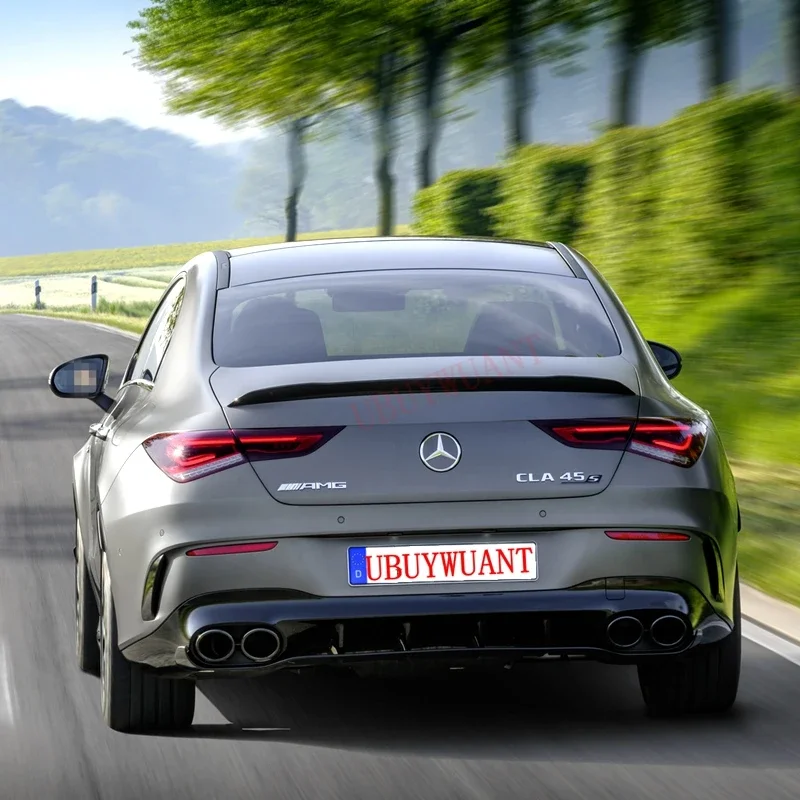 Задний спойлер C118 для Mercedes Benz CLA Class W118 2019-2020 CLA250 CLA200 CLA220 ABS глянцевый черный задний