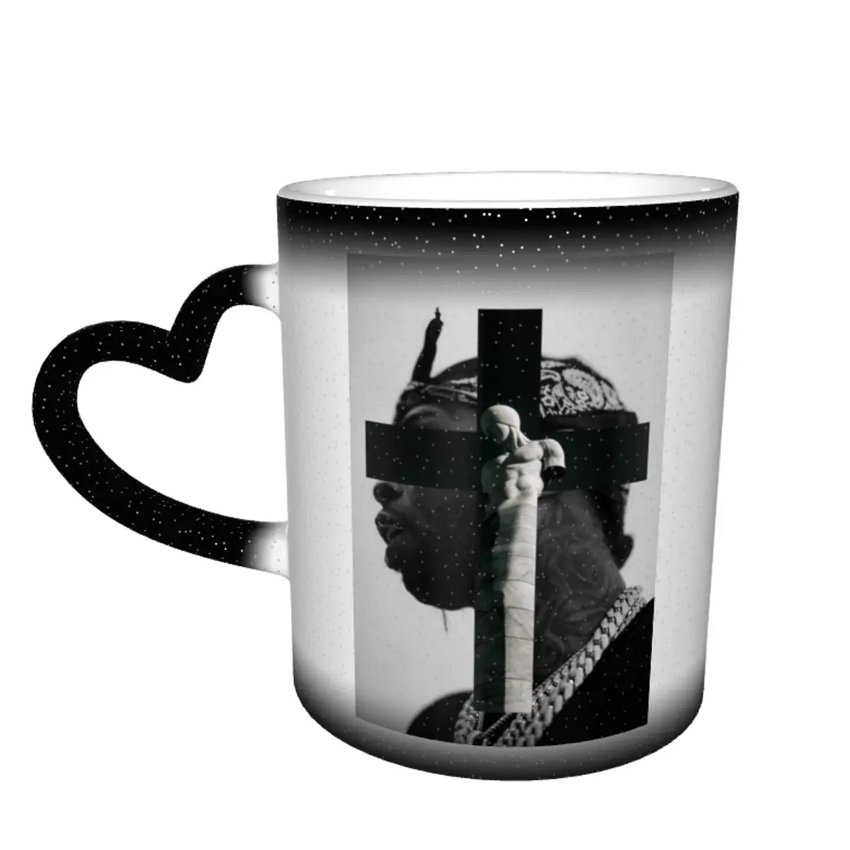 

RIP Pop Smoke Mug Celebrity Wholesale Retro Mug Pottery Gift The Changes Color Cups