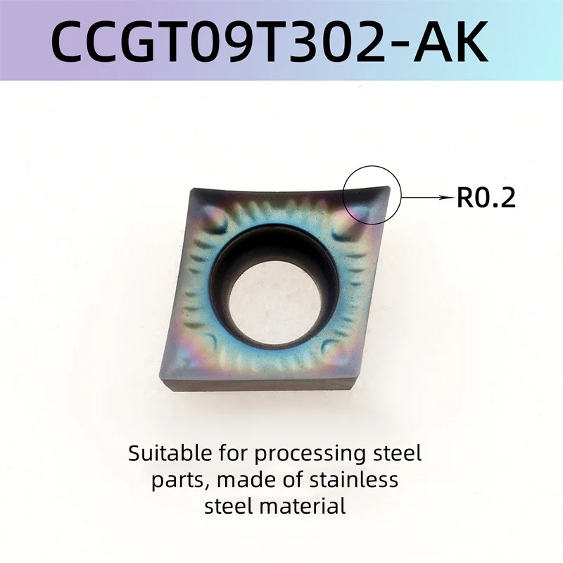 

CCGT060202 CCGT09T302 DCGT070202 DCGT11T302 VBGT110302 VCGT160402 AK Токарные инструменты из твердого сплава Токарный станок с ЧПУ Внутренний карбид