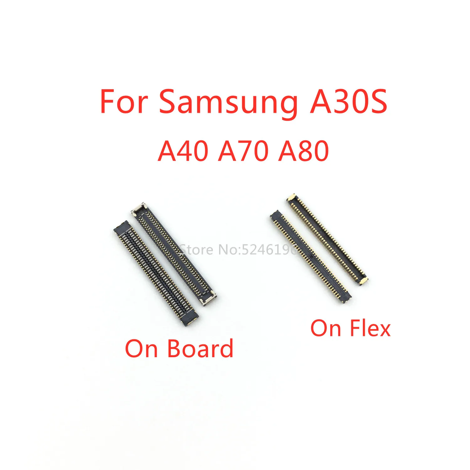 5-10 шт ЖК-экран гибкий FPC разъем 78Pin для Samsung Galaxy A30S A307F A40 A405F A70 A705F A80 A805F разъем на плате