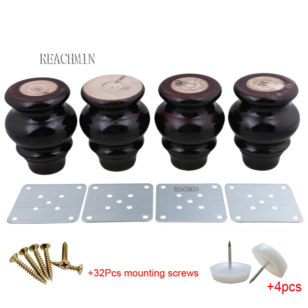 

4 шт., подставки из эвкалипта, 9x6,5x3,7 см