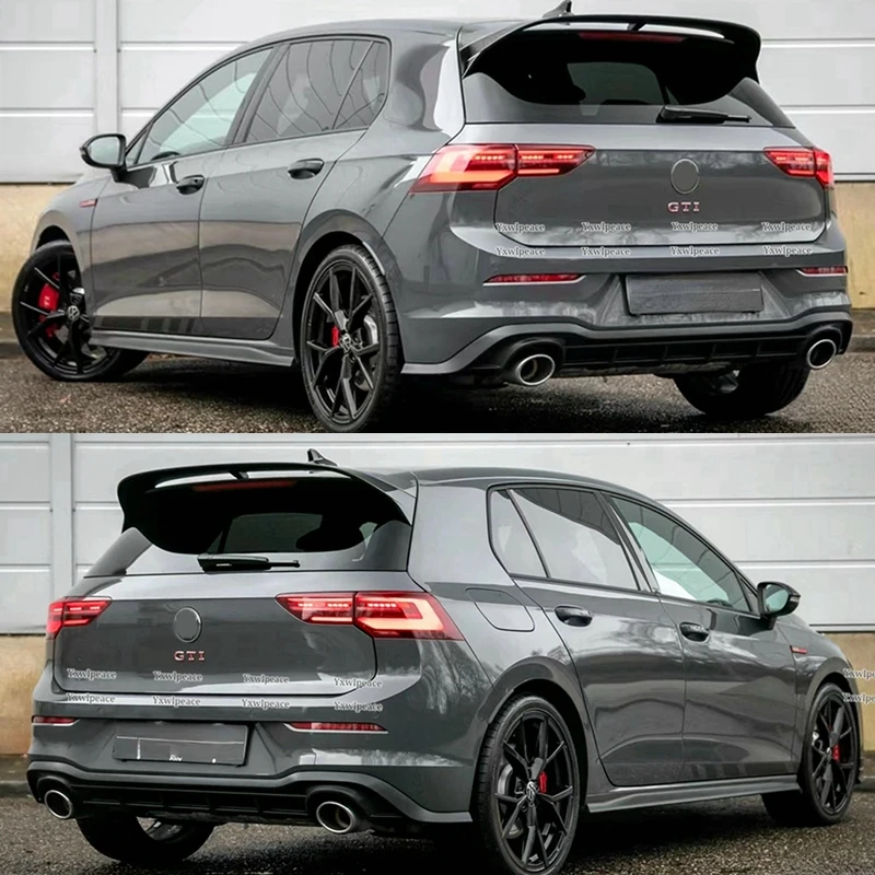 Спойлер для VW Volkswagen GOLF 8 MK8 Pro R-line GTI R 2020-2023 черный/карбоновый спойлер из