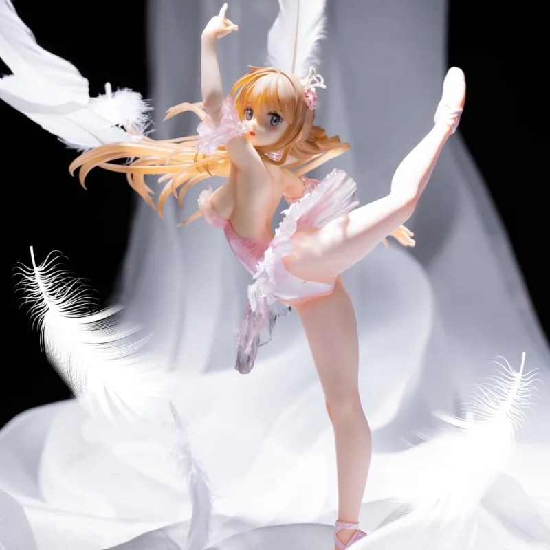 

28CM Dream Tech Swan Girl Avian Romance Figure White Swan Ballet Girl PVC Action Figure Collection Model Toys Doll Kids Gift