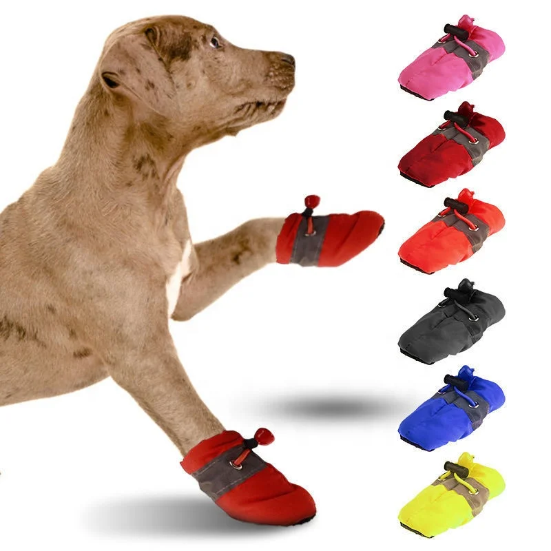 

4pcs/set Pet Dog Shoes Rain Footwear Anti-slip Antiskid Puppy Shoes for Chihuahua Small Cats Dogs Puppy Dog Pet Booties