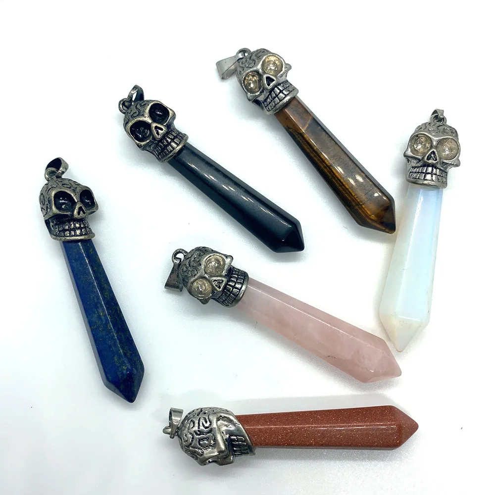 Подвеска из натурального камня тигровый глаз изысканный многоугольный кулон