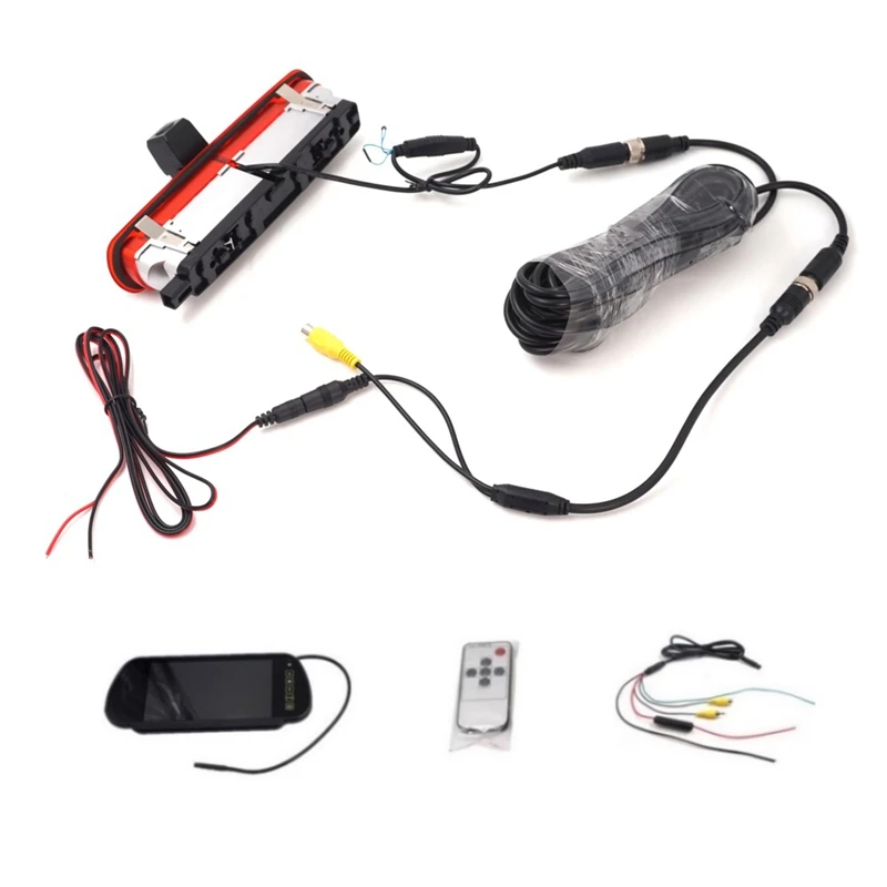 

Автомобильная камера заднего вида с стоп-сигналом для Fiat Doblo 2010-2021 OPEL Combo 2011-2018 с 7-дюймовым монитором на зеркале заднего вида