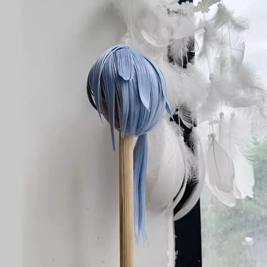 Игра Genshin Impact Kamisato Ayato ролевая Cos ручная работа синий Стайлинг волос 1/3 1/4 1/6