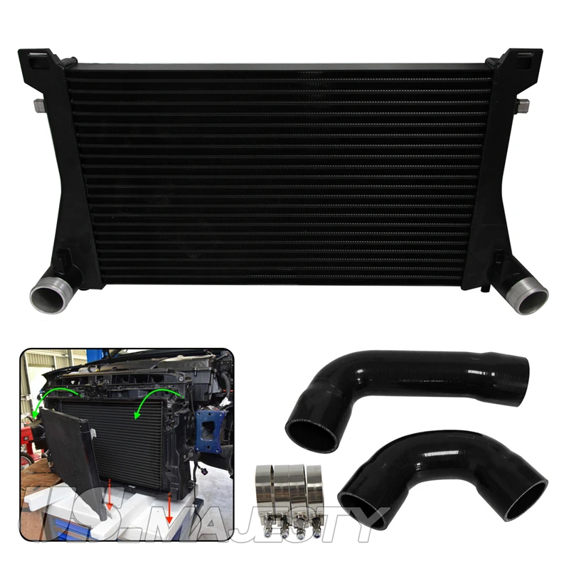

Light Weight Tube & Fin Intercooler Kit Fits for Audi A3 S3 VW Golf R GTI MK7 Seat Leon 5F Skoda Octavia 5E 1.8T 2.0T