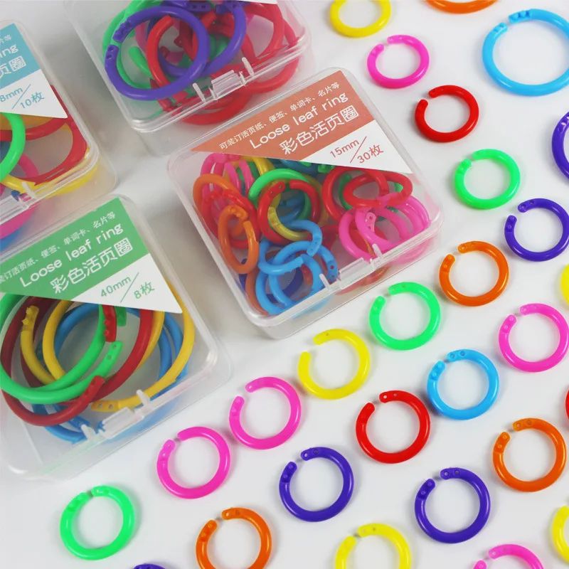 

Album Ring Circle Binding 15/20/28/40mm Binder Book Hoops Loose-leaf Albums Photo Supplies Plastic Opening Office