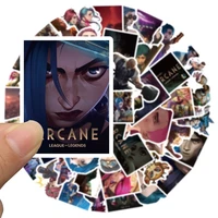 2550pcs anime arcane stickers games league of legend stickers lol stickers luggage laptops skateboard stickers jinx stickers