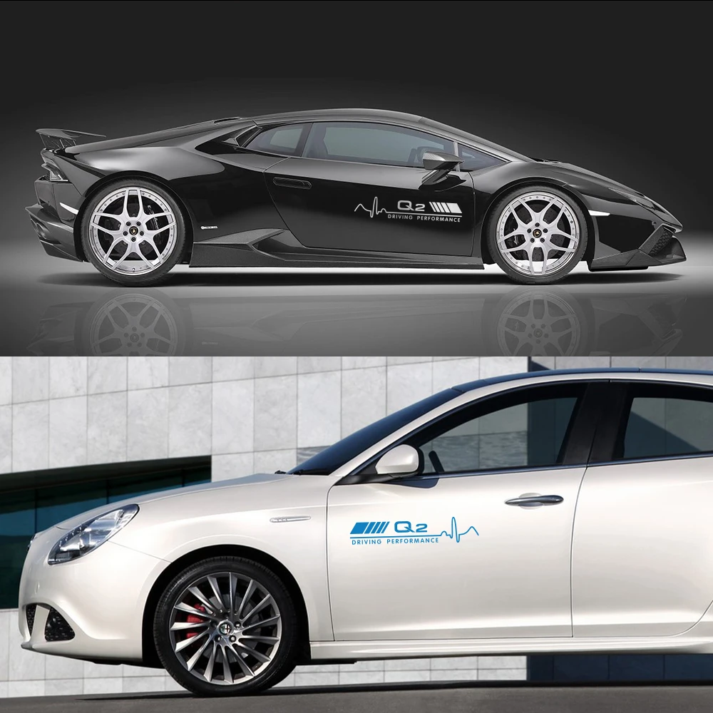 Наклейки на двери автомобиля аксессуары спортивный Стайлинг 2 шт. для Audi A4 B7 B6 B5 A6