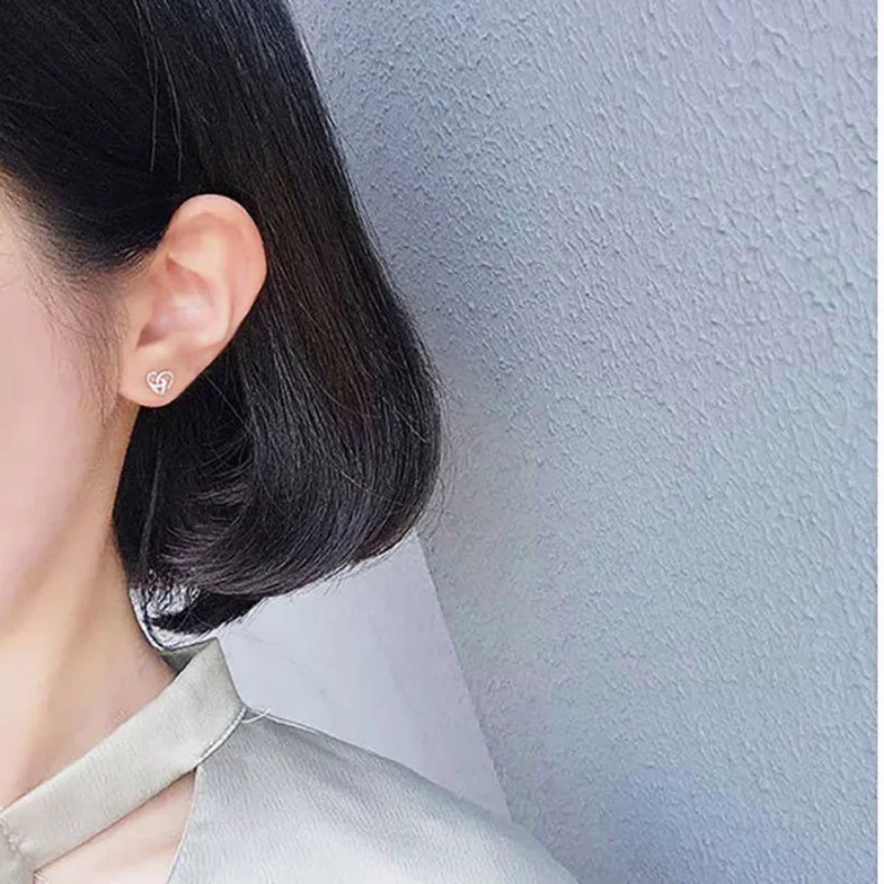 Delysia King  Heart-shaped stud earrings