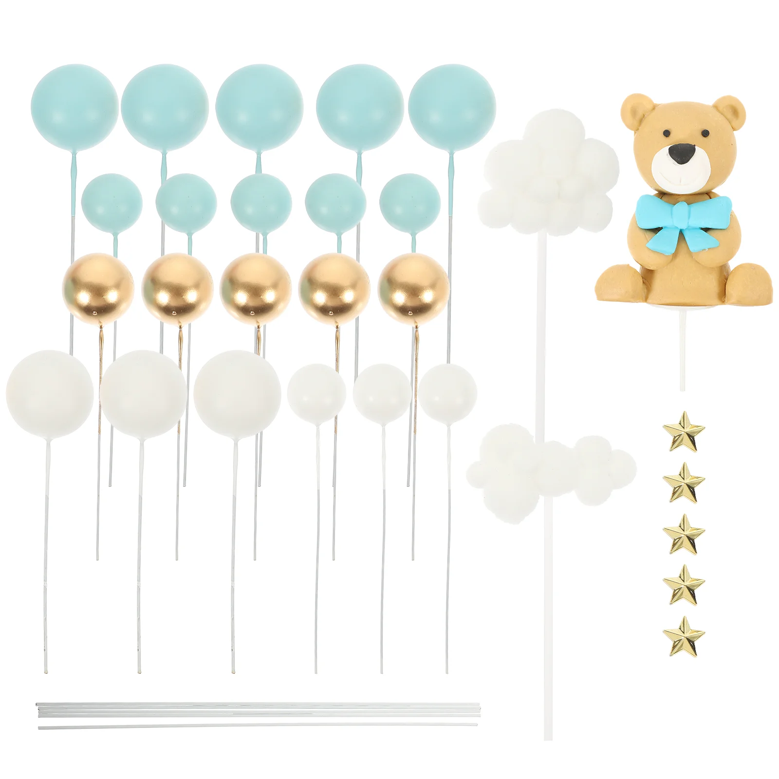 

Cake Row Valentine Bear Decor Crafts Cartoon Decorations Wedding Adornments Cupcake Toppers