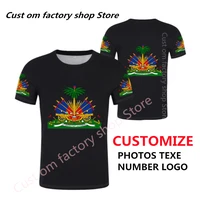 haiti t shirt diy free custom name number men women fashion short sleeve t shirts