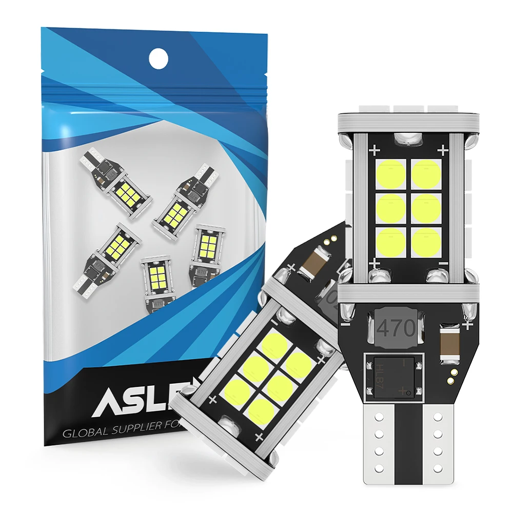 2 шт. Canbus безошибочная задняя фара T15 W16W фонарь заднего хода 3030 24SMD фонарь заднего хода автомобильный Стайлинг белый 6000K 12 В