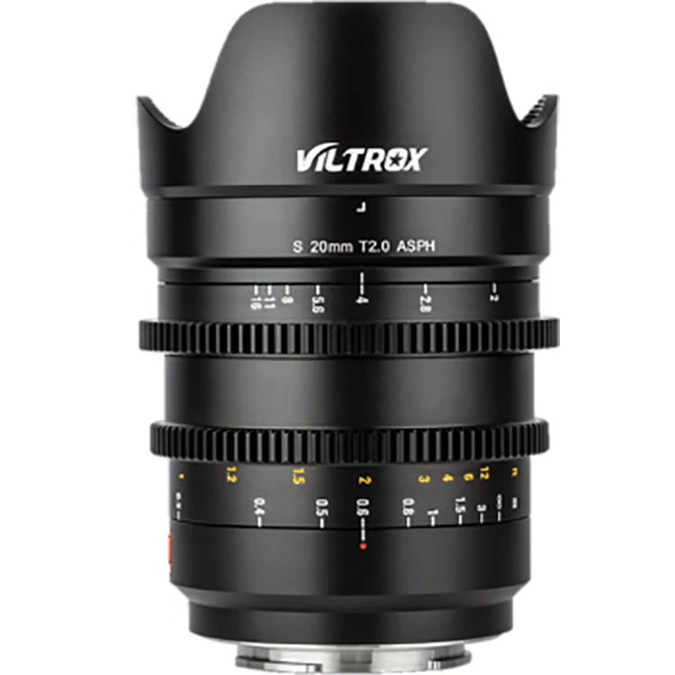 Фото Полнокадровый широкоугольный кинообъектив Viltrox S 20mm T2.0 с ручной фокусировкой для камер Lumix S1R, S1, S1H, SL2 с байонетом L