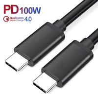 pd 100w usb type c to usb c cable usb c mobile phone fast charging charger wire cord for xiaomi samsung huawei macbook ipad