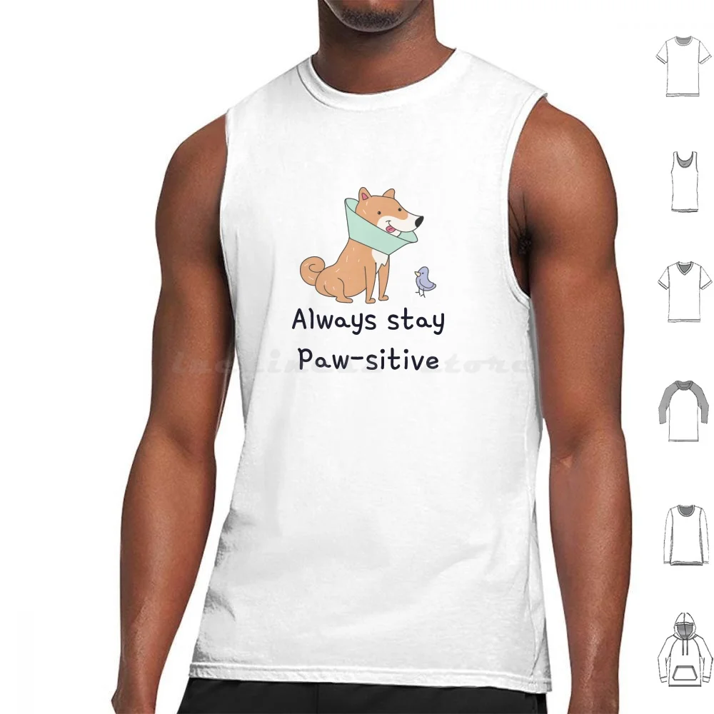 

Хлопковые майки с принтом «Always Stay Paw»
