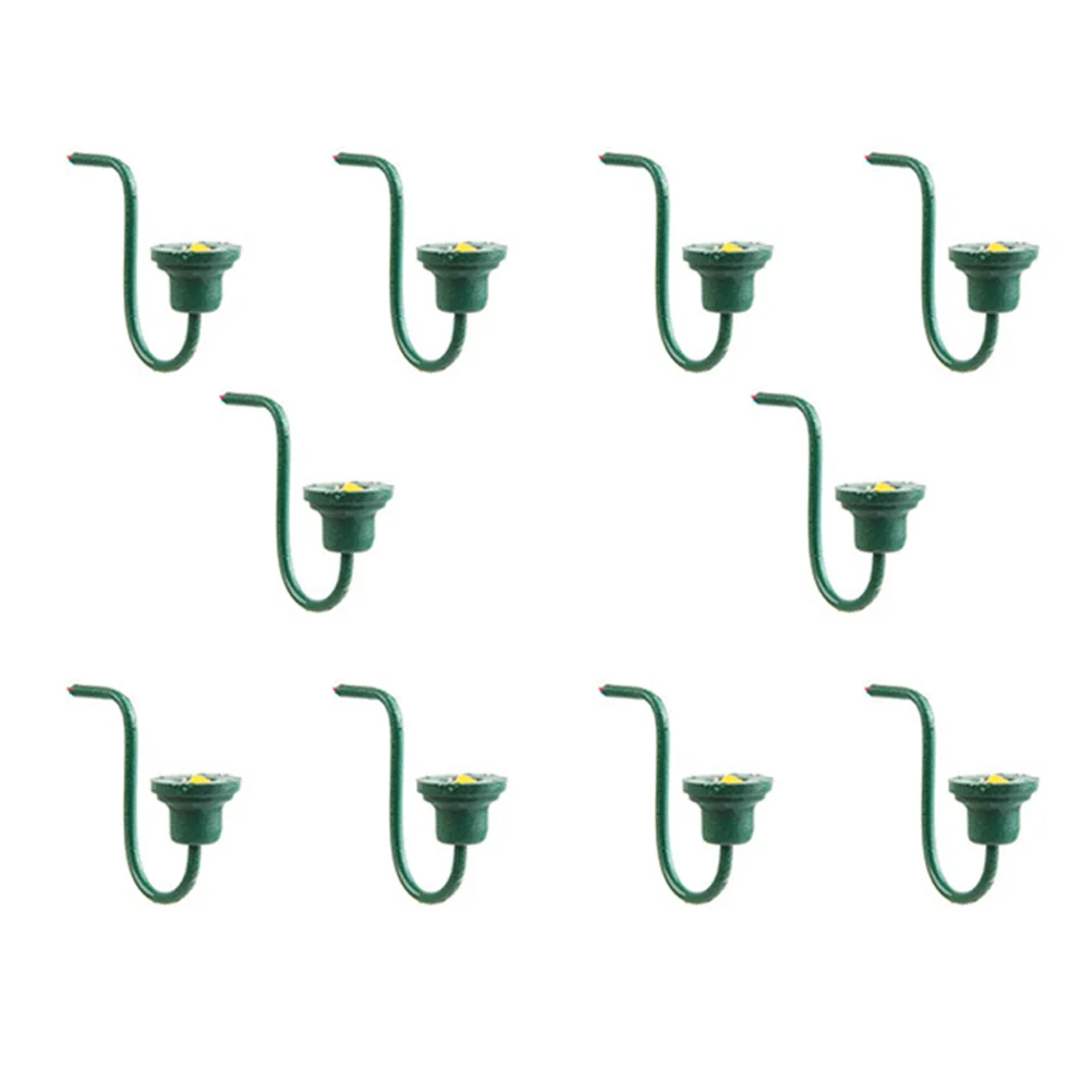 

10pcs Mini Wall Lamps Decorative Small Wall Lamp Adornment for Landscaping Mini House