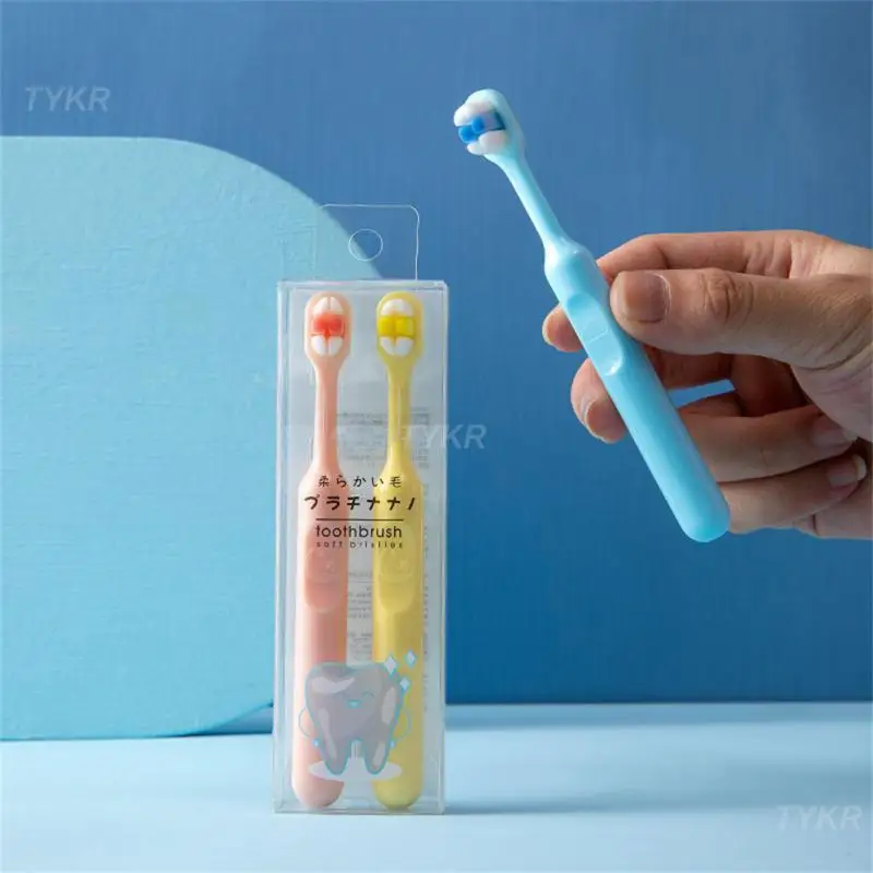 

New Upgrade Ten Thousand Hair Toothbrush For Children 2-5-year-old Candy-colored Baby Thin Soft Ten Thousand Hair Toothbrush