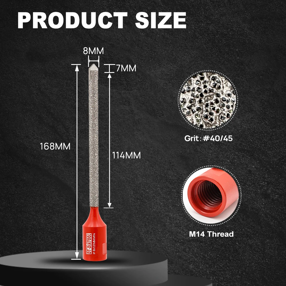 

DT-DIATOOL Алмазная фреза 8 мм